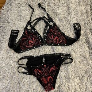 Killstar priestess lingerie set